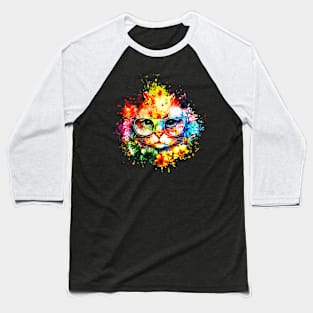 kitten watercolor Baseball T-Shirt